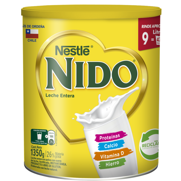 Leche En Polvo Nido Entera 1350g | Nestlé Professional